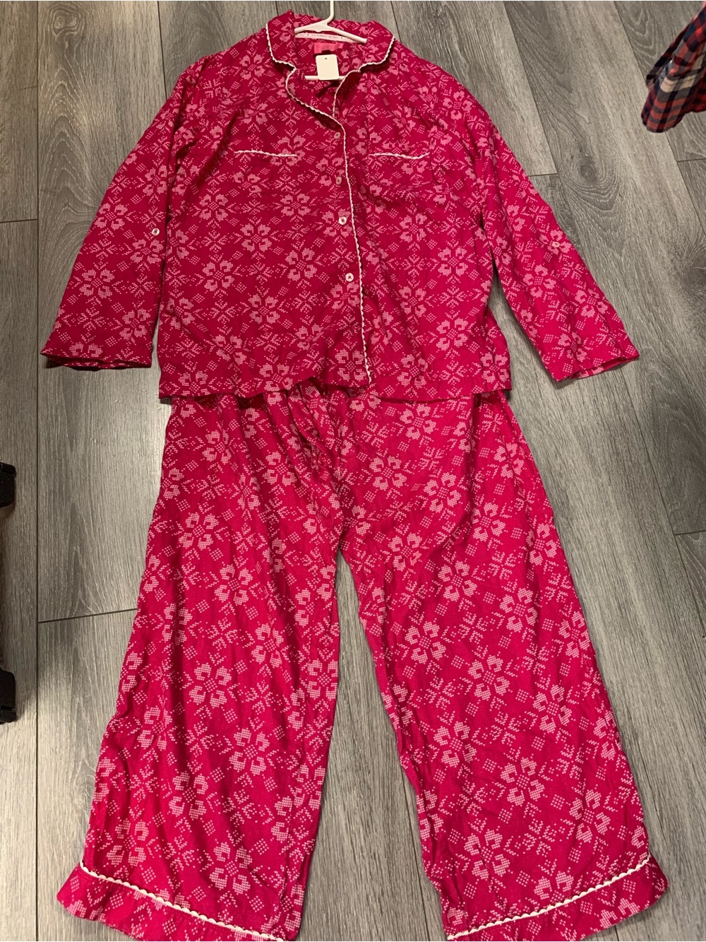 Victoria's Secret Hot Pink Printed Kids Pajama Set